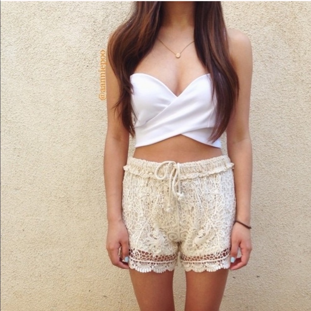 White Criss Cross Top